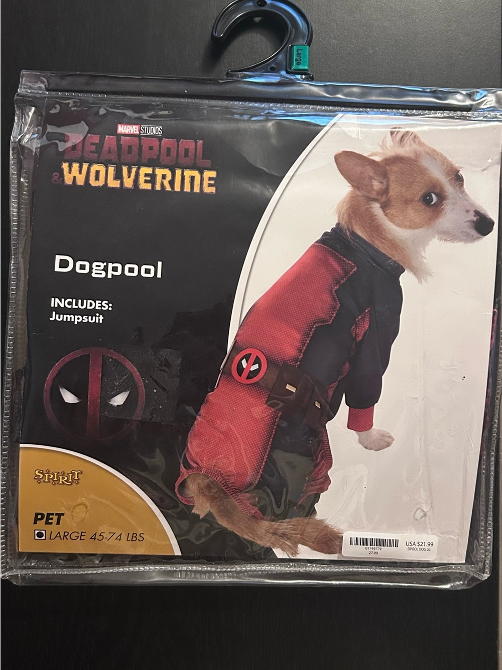 Spirit Halloween Deadpool Marvel Dogpool Pet Costume